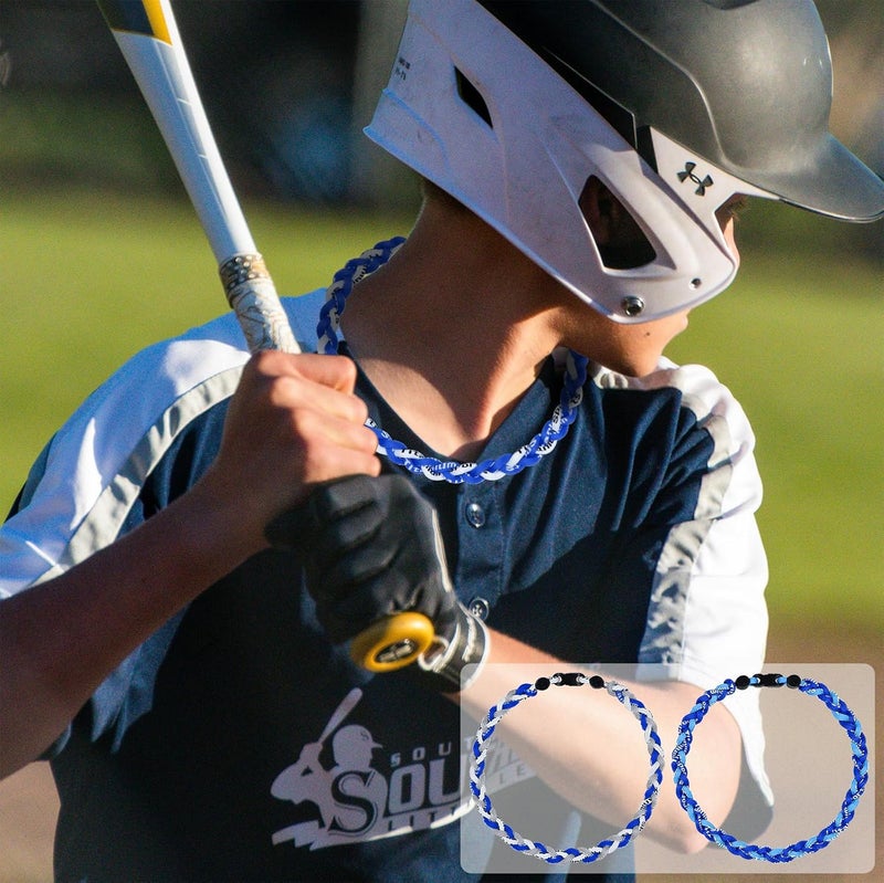 SUPBOMM 3 pcs Baseball Rope Necklaces, League Team Colors Braided Necklace, Baseball Team Gifts - Image 5
